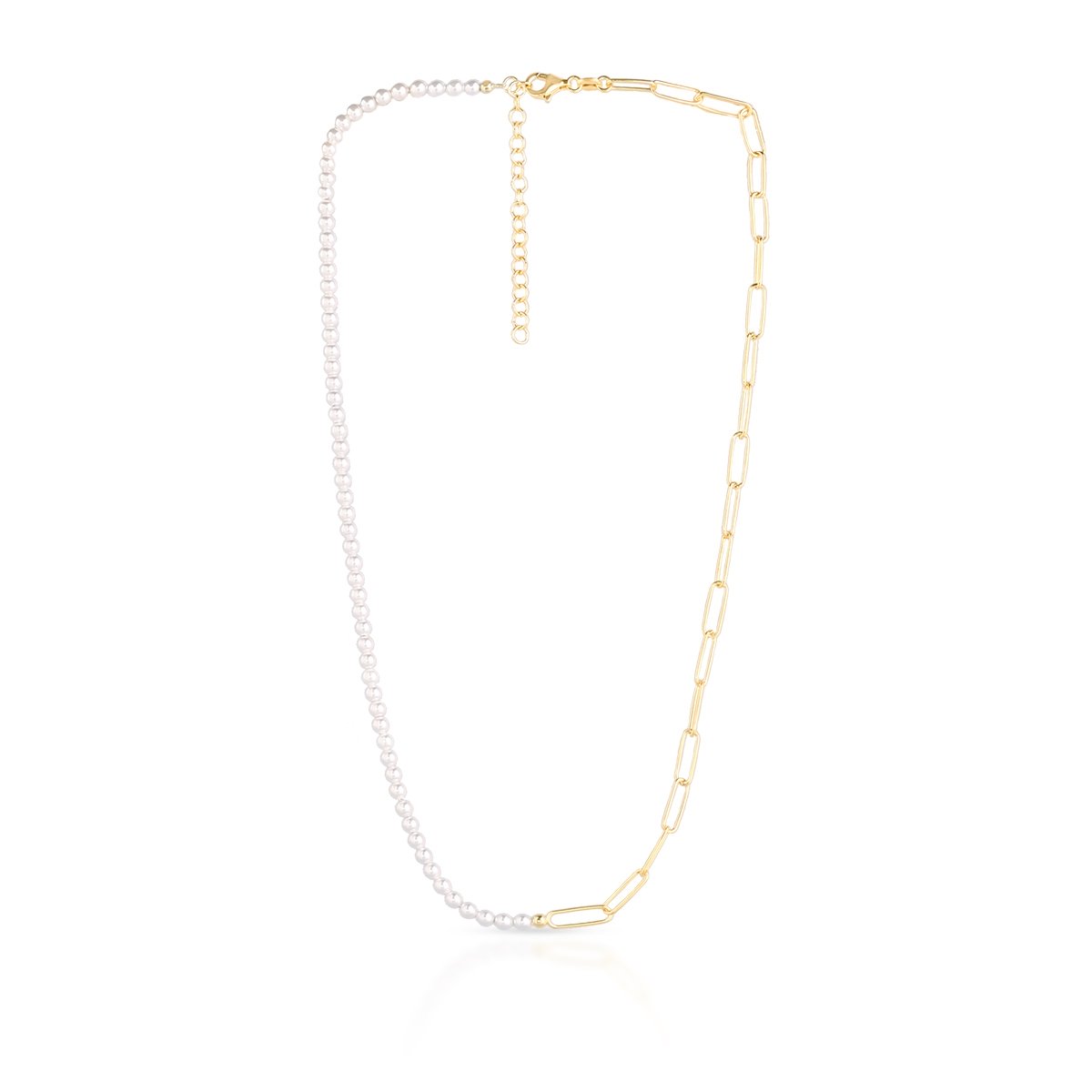 W.KRUK Naszyjnik srebrny pozłacany