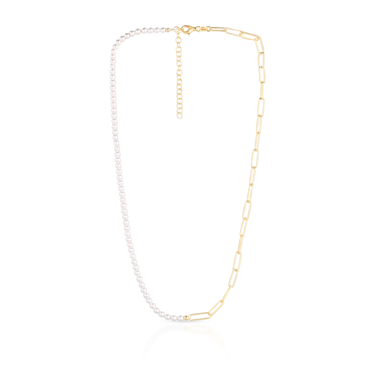 W.KRUK Naszyjnik srebrny pozłacany