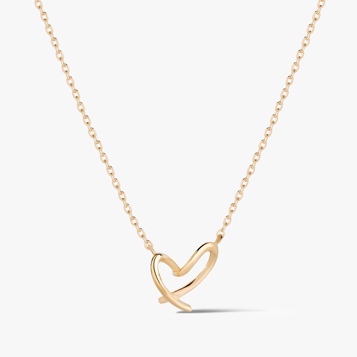 W.KRUK Naszyjnik złoty z sercem