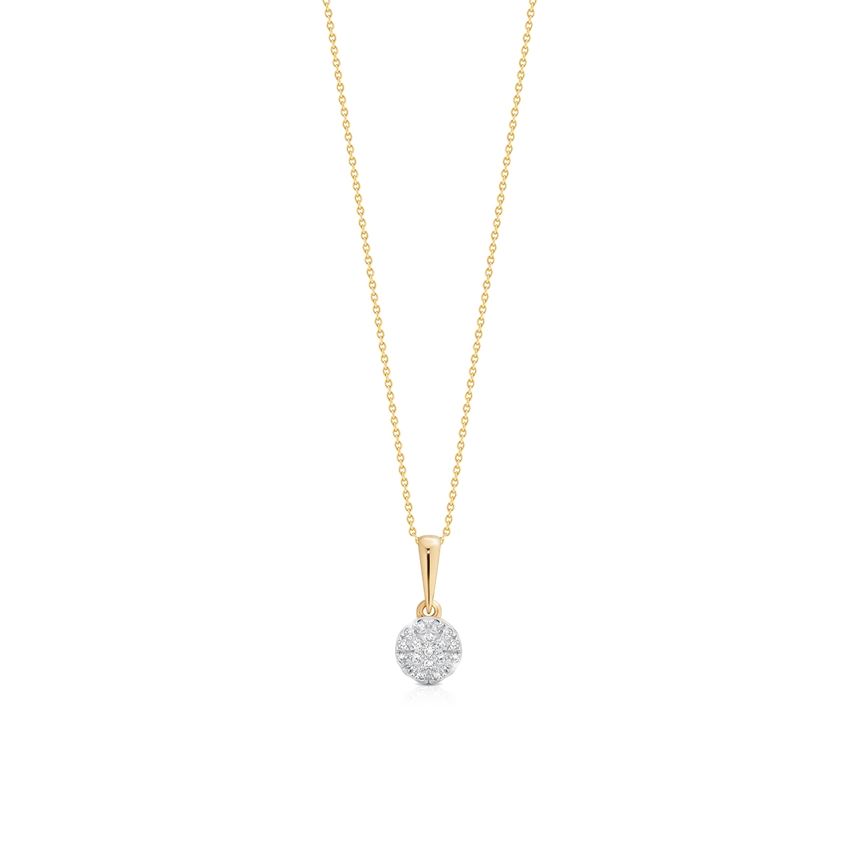 W.KRUK Wisiorek złoty z diamentami