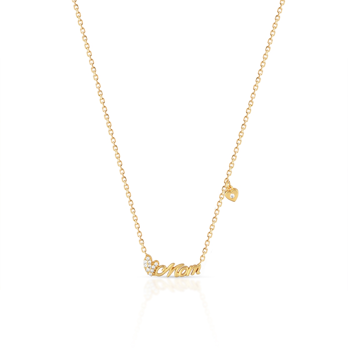 W.KRUK Naszyjnik srebrny pozłacany Mom