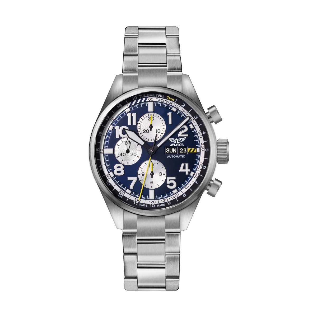 W.KRUK ZEGAREK AVIATOR AIRACOBRA P45 AUTOMATIC CHRONOGRAPH