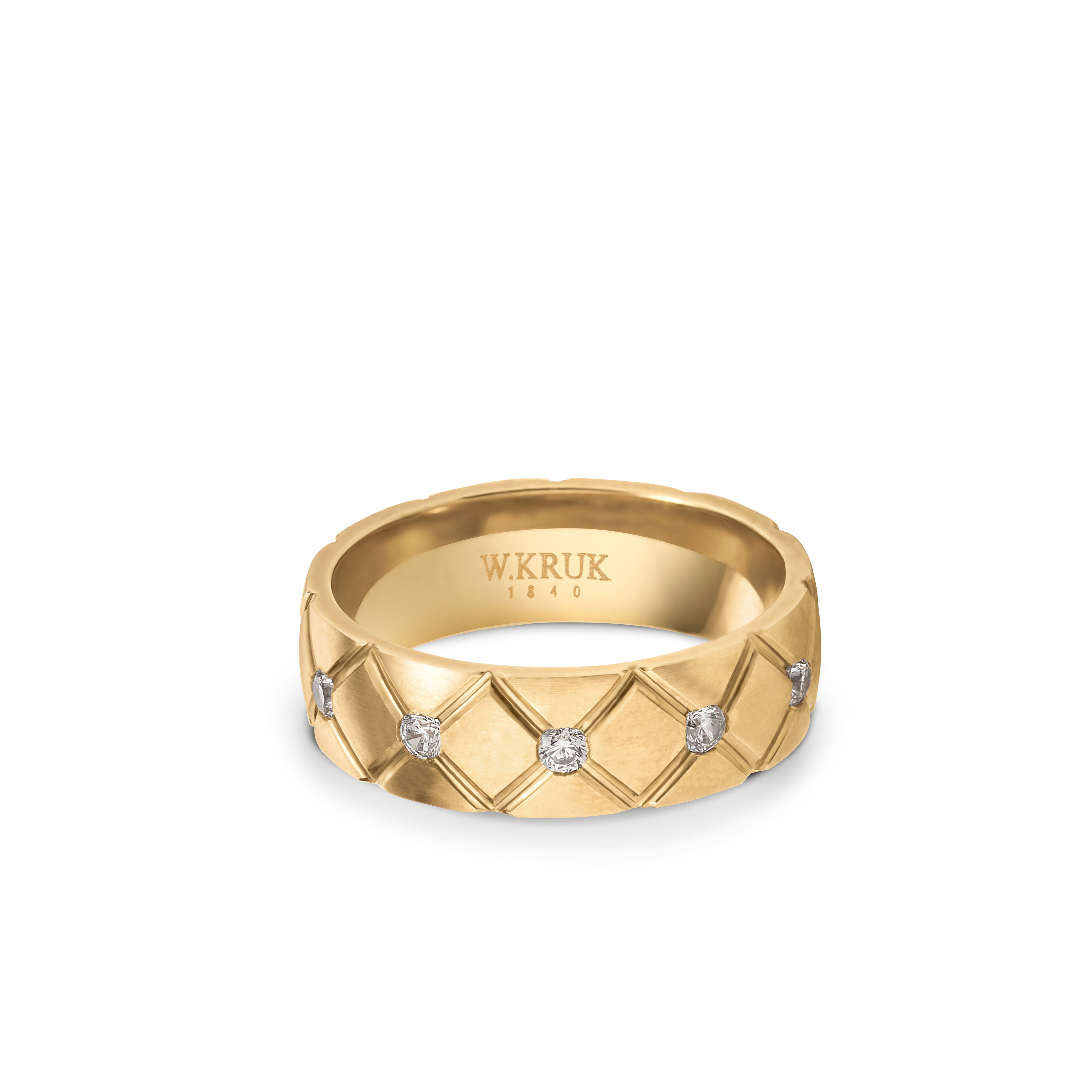 W.KRUK - Obrączka ślubna złota Royal damska