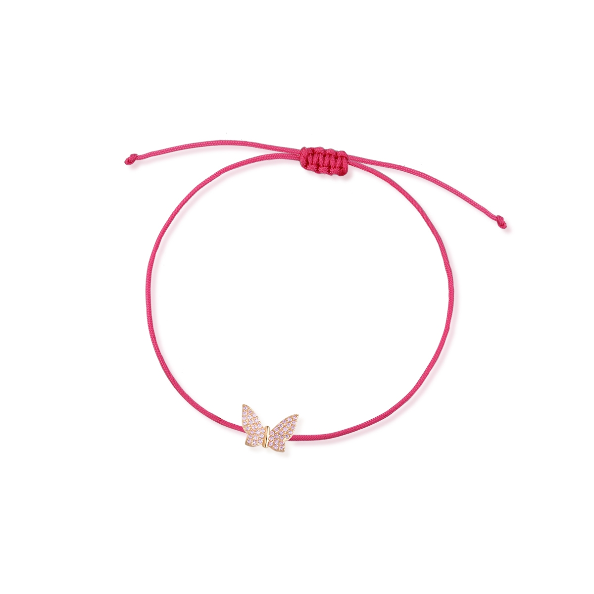 W.KRUK Bransoleta sznurkowa złota Lollipop