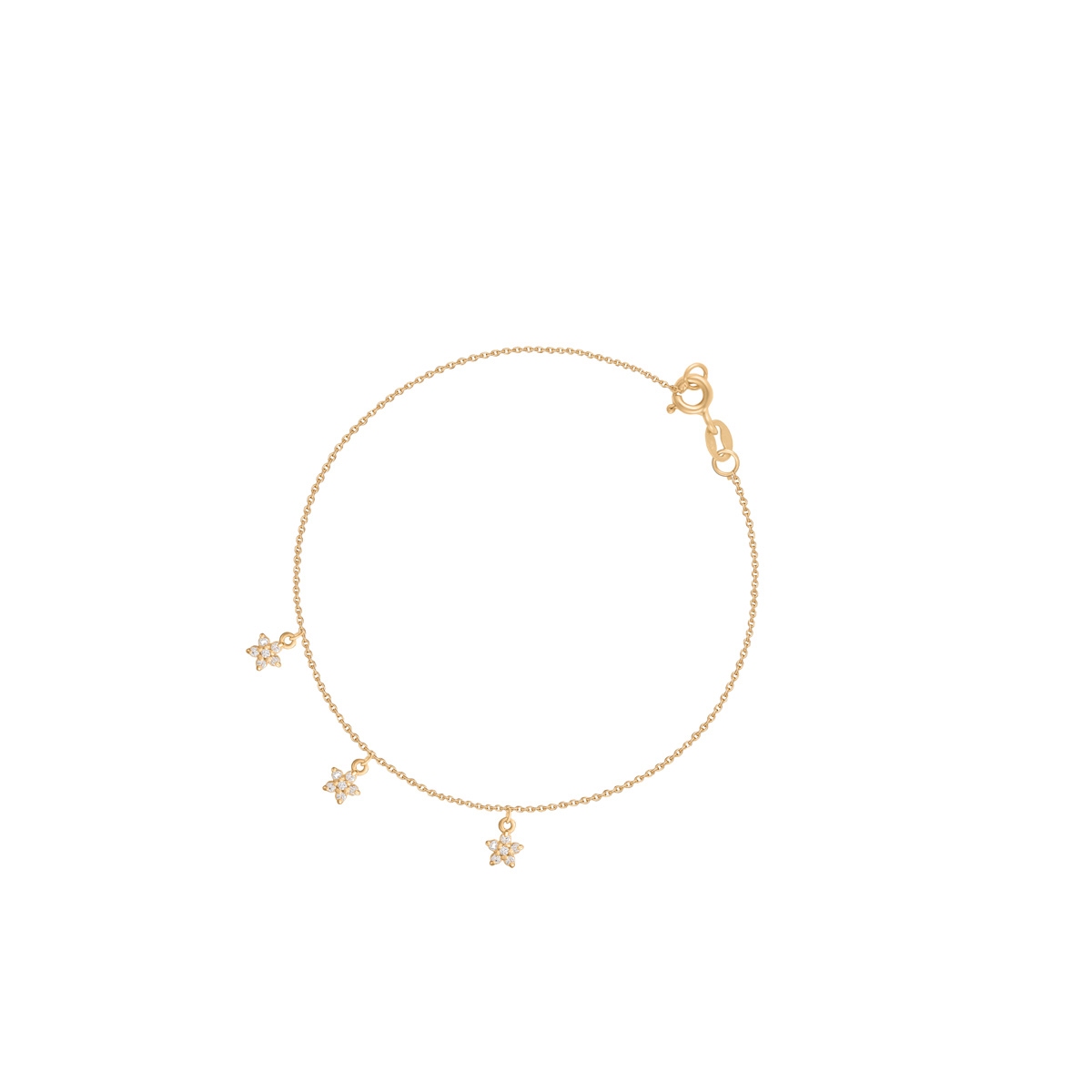 W.KRUK Bransoletka złota gwiazdki