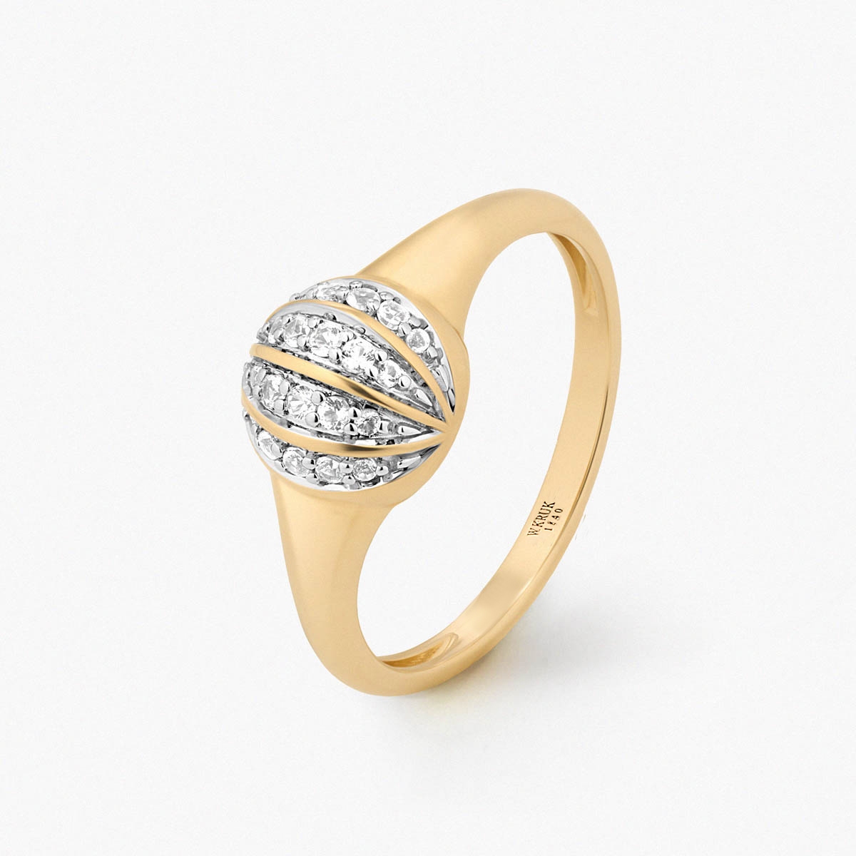 W.KRUK Pierścionek złoty Follow