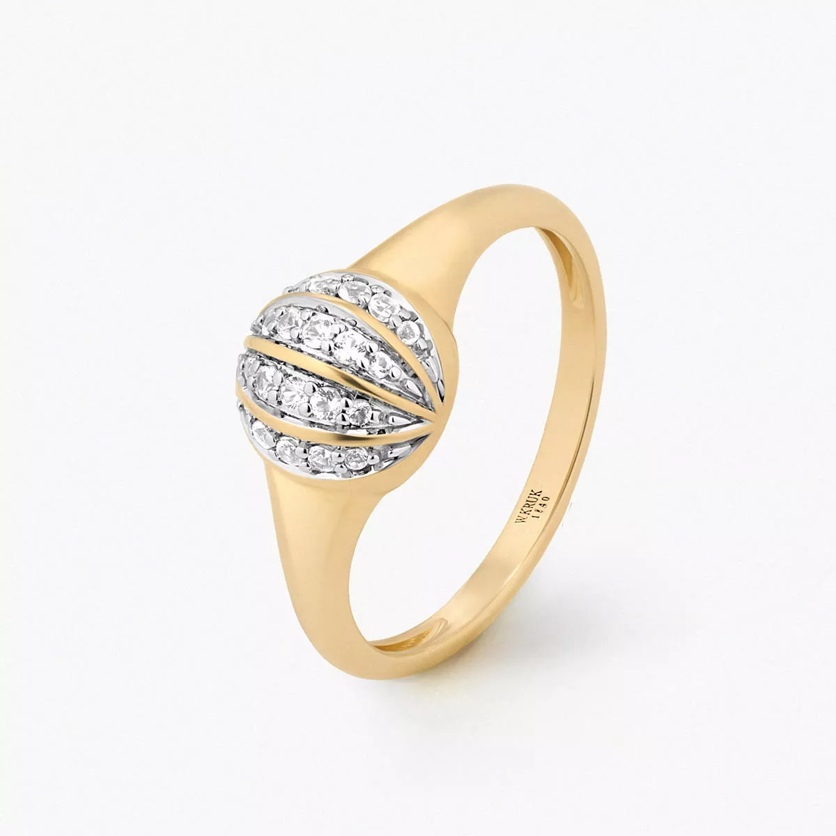 W.KRUK Pierścionek złoty Follow