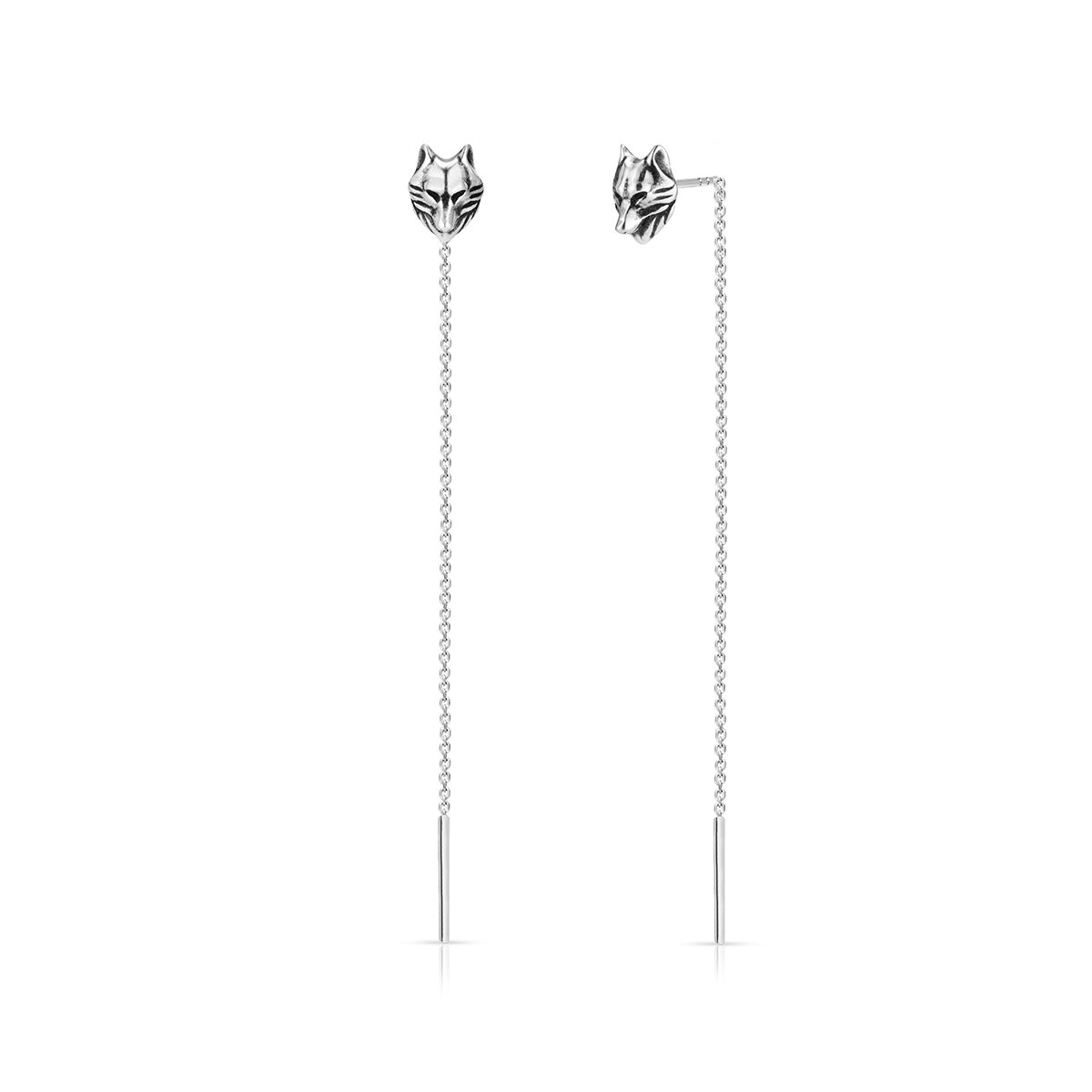 W.KRUK Kolczyki srebrne Freedom