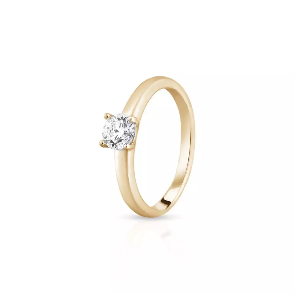 W.KRUK - Pierścionek zaręczynowy złoty Szczęśliwy - 0,5 ct