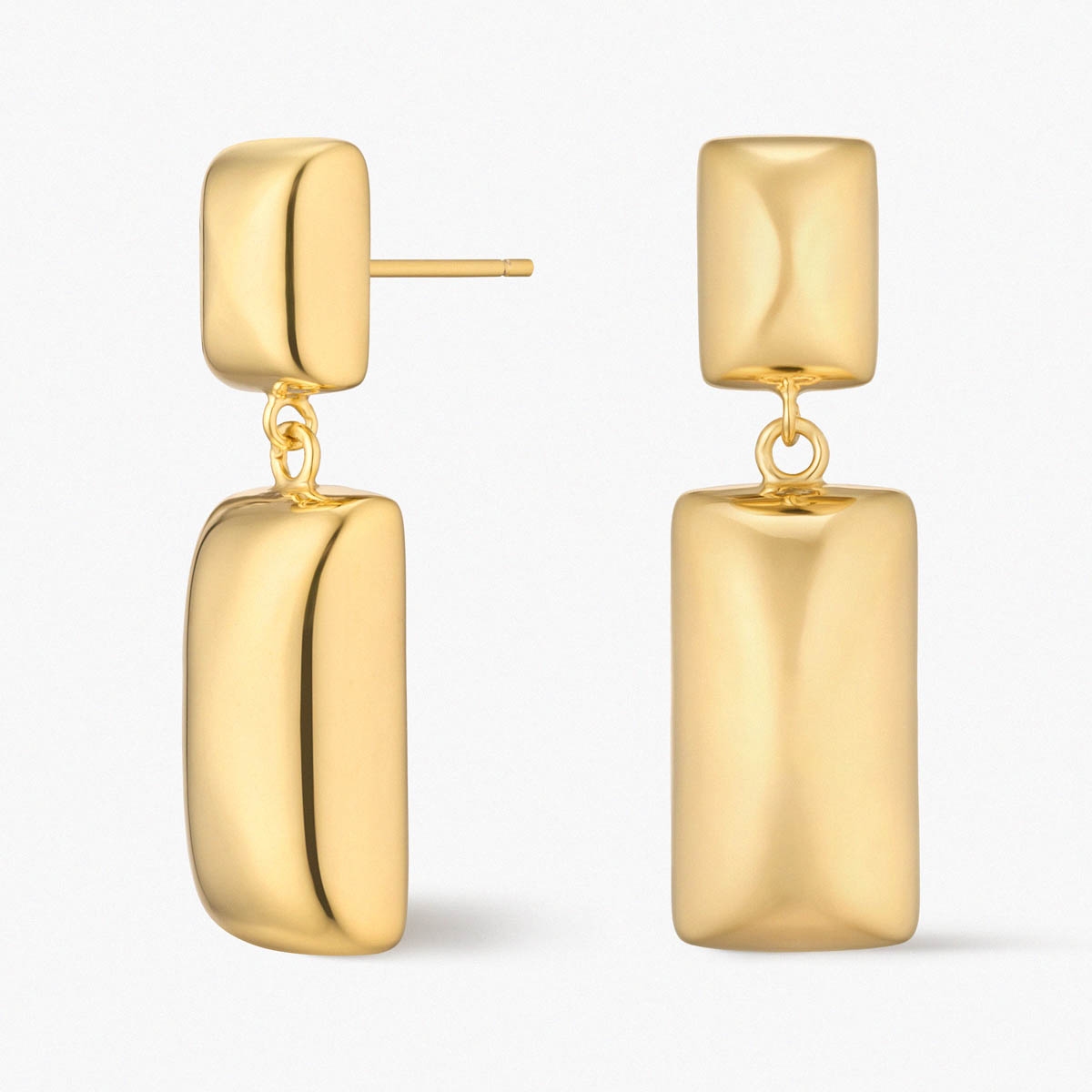 W.KRUK Kolczyki srebrne pozłacane