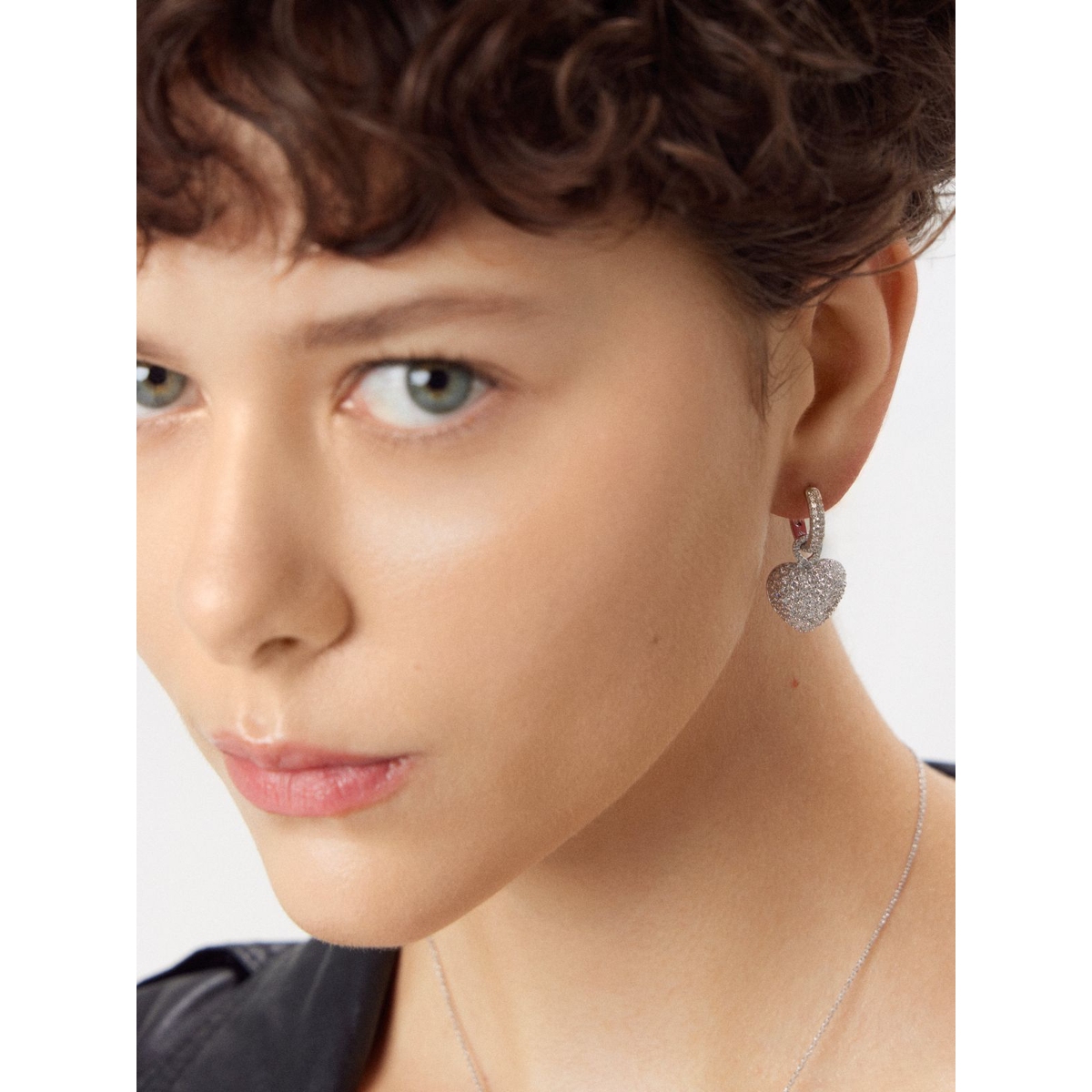 W.KRUK Kolczyki srebrne z cyrkoniami Emblems