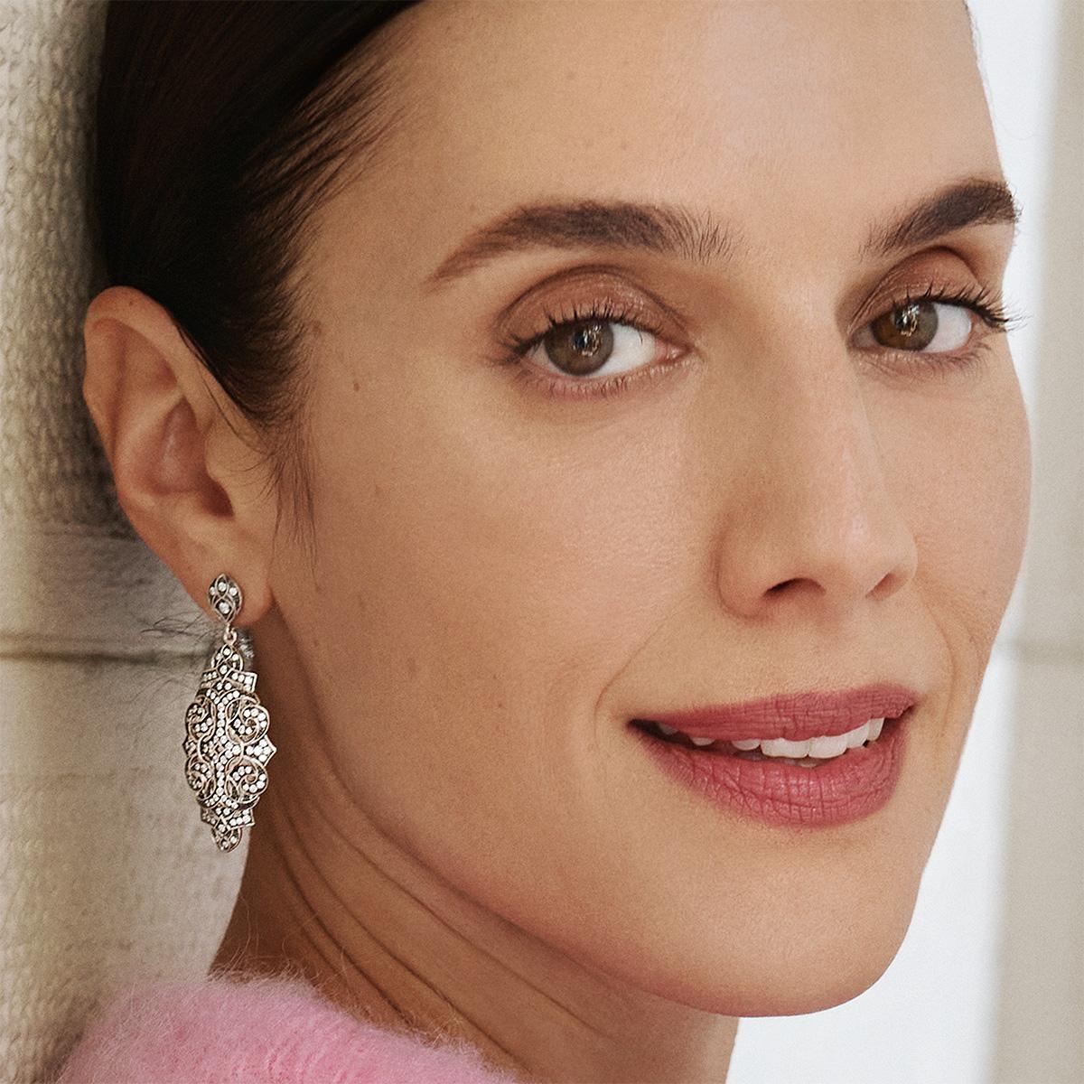 W.KRUK Kolczyki srebrne Royal Star