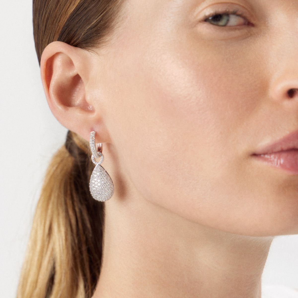 W.KRUK - Kolczyki srebrne z cyrkoniami Emblems