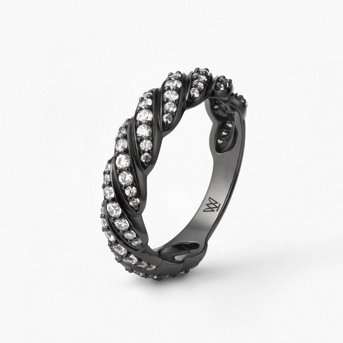 W.KRUK Pierścionek srebrny Meteory