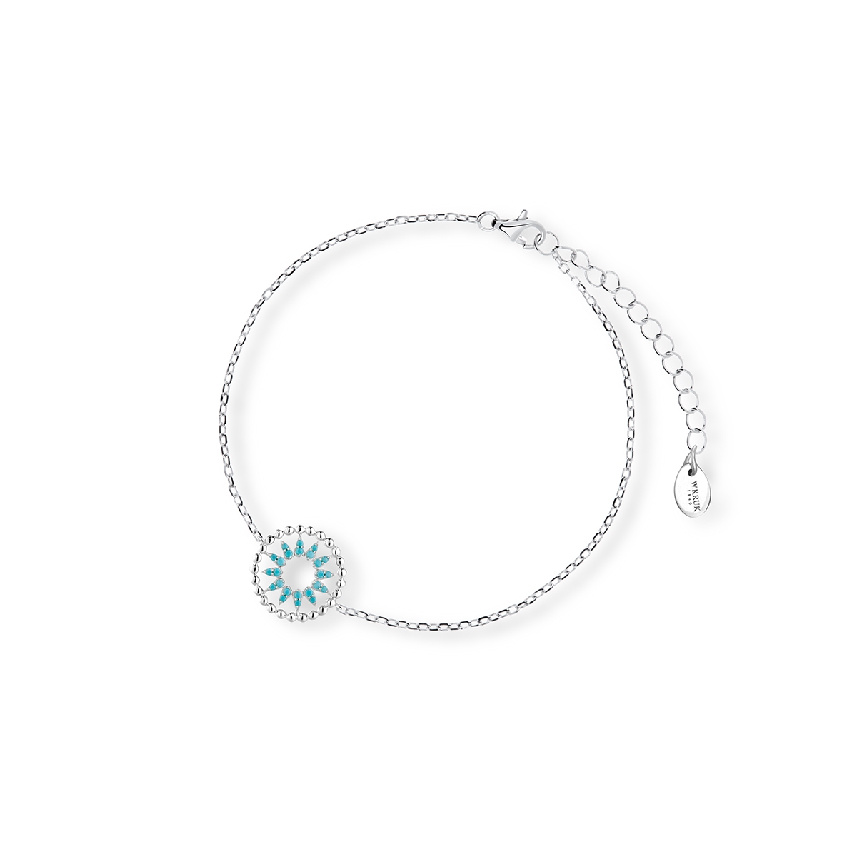 W.KRUK Bransoletka srebrna Laguna