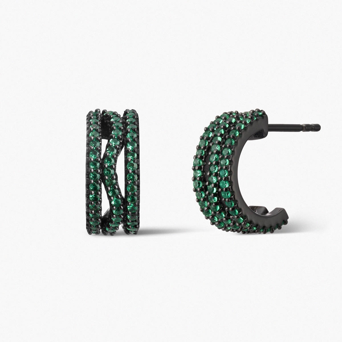 W.KRUK Kolczyki srebrne Meteory