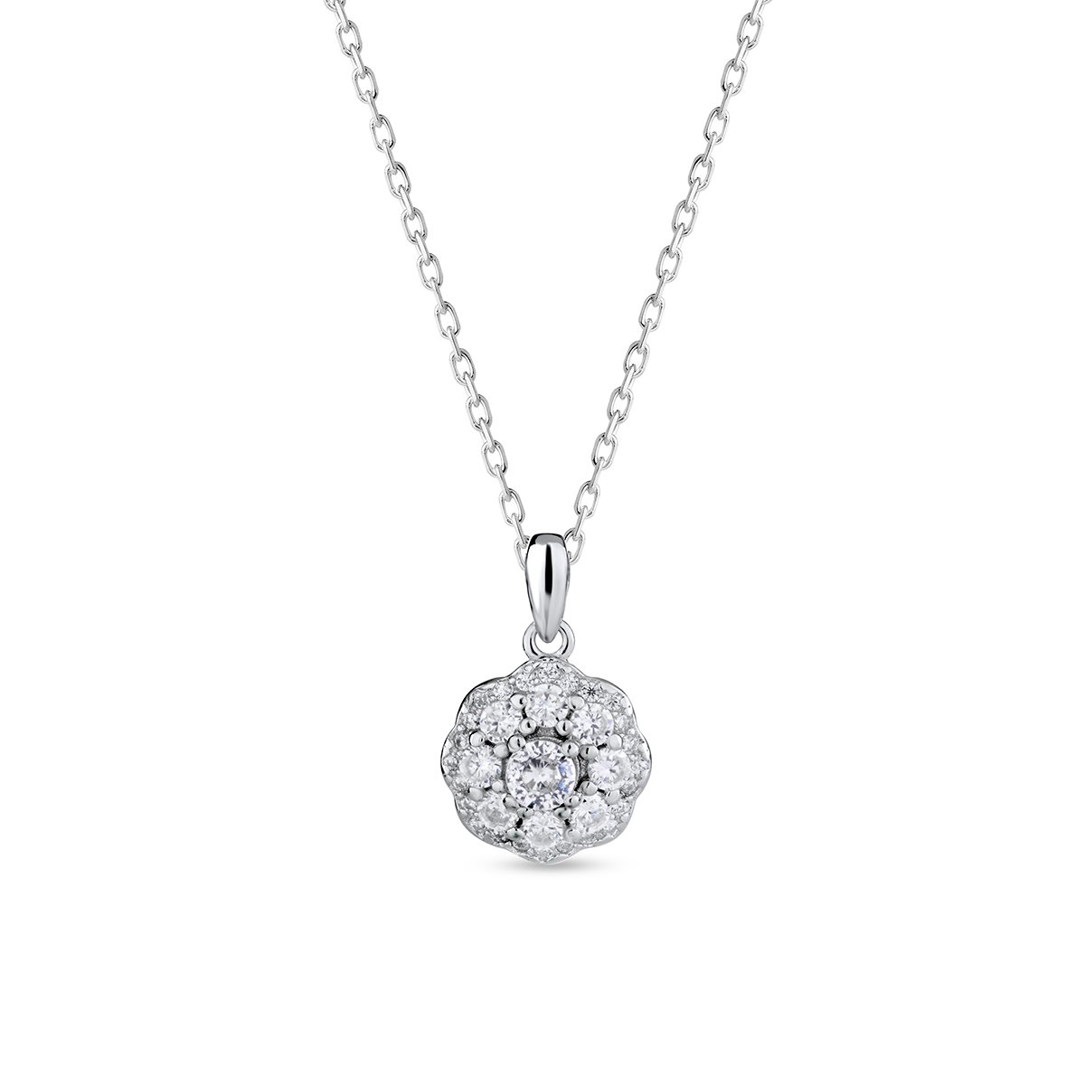 W.KRUK Wisiorek srebrny z cyrkoniami