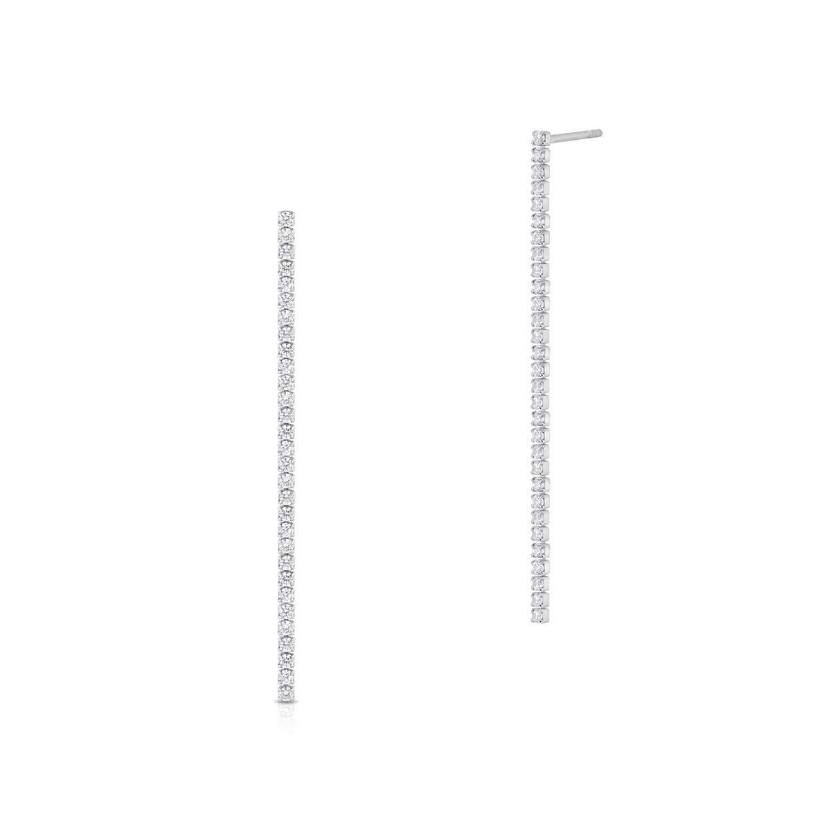 W.KRUK Kolczyki srebrne długie