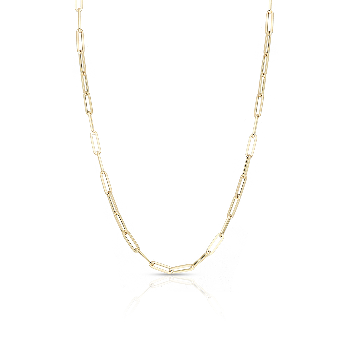 W.KRUK - Naszyjnik złoty paper clip