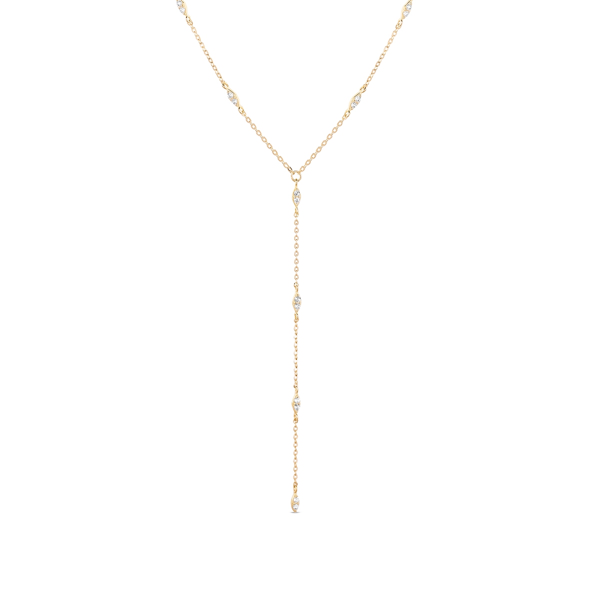 W.KRUK Naszyjnik złoty z cyrkoniami Ceremonials