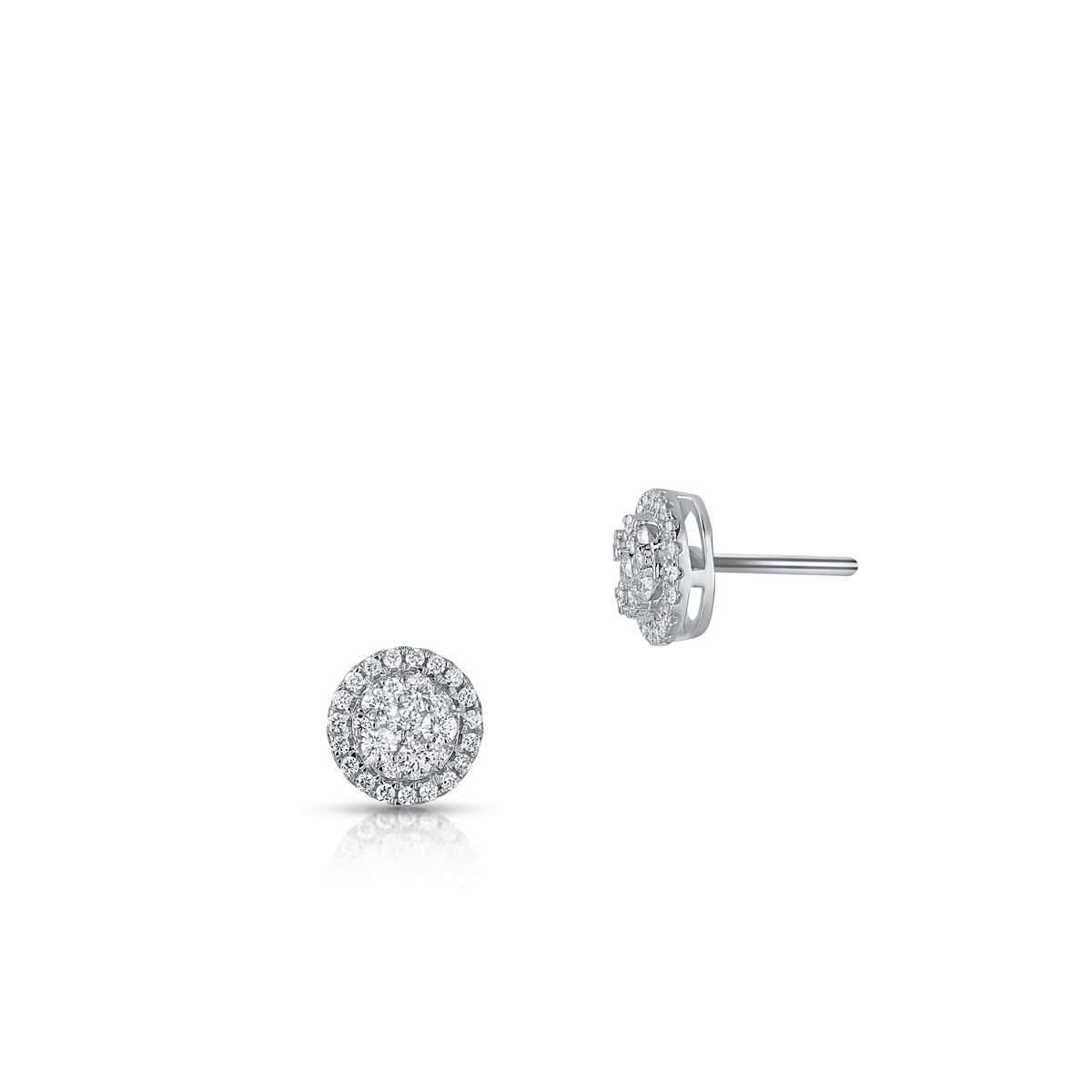 W.KRUK Kolczyki białe złoto z brylantami