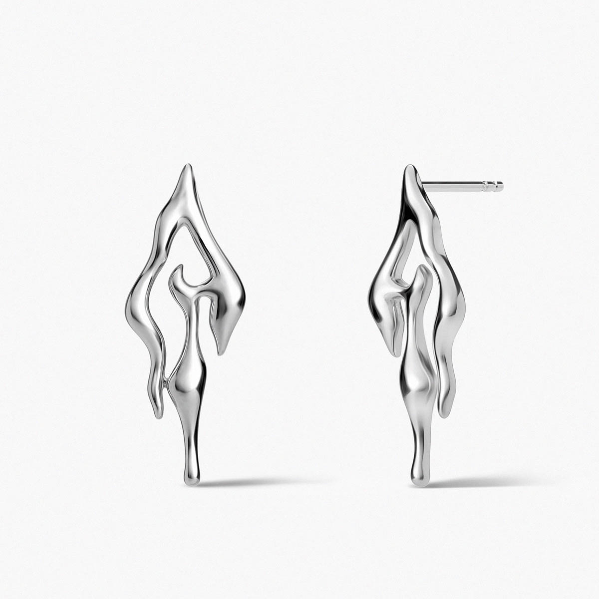 W.KRUK Kolczyki srebrne Modern