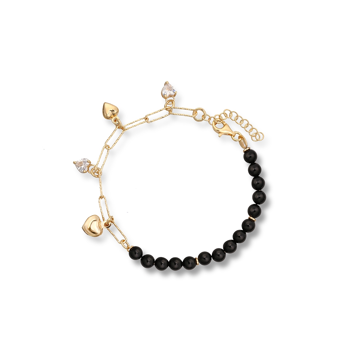 W.KRUK Bransoleta srebrna pozłacana ATELIER