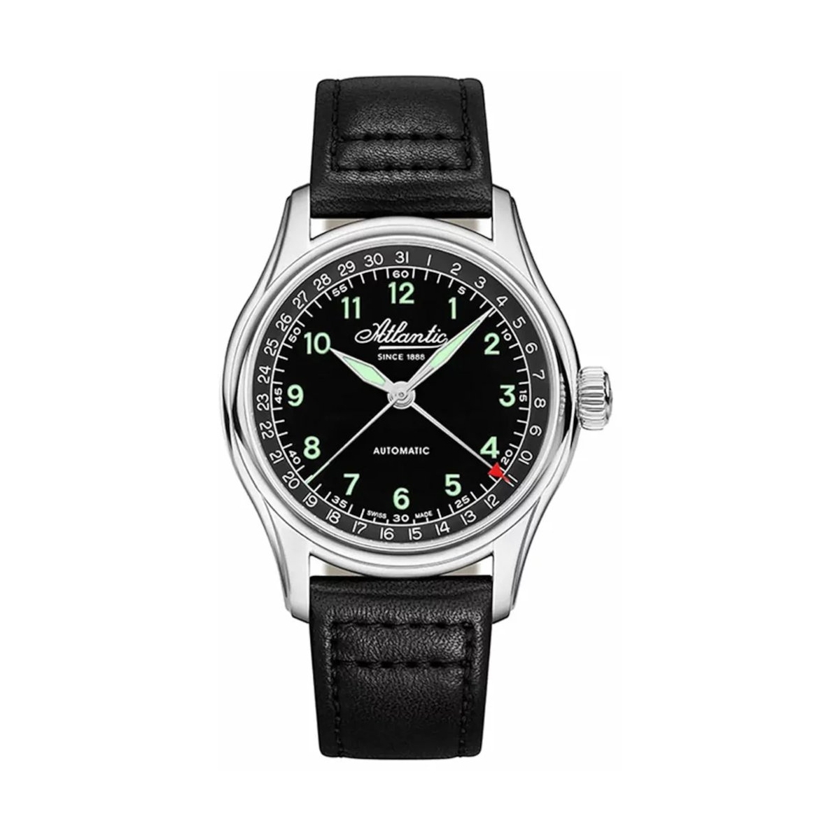 W.KRUK ZEGAREK ATLANTIC WORLDMASTER AUTOMATIC POINTER DATE
