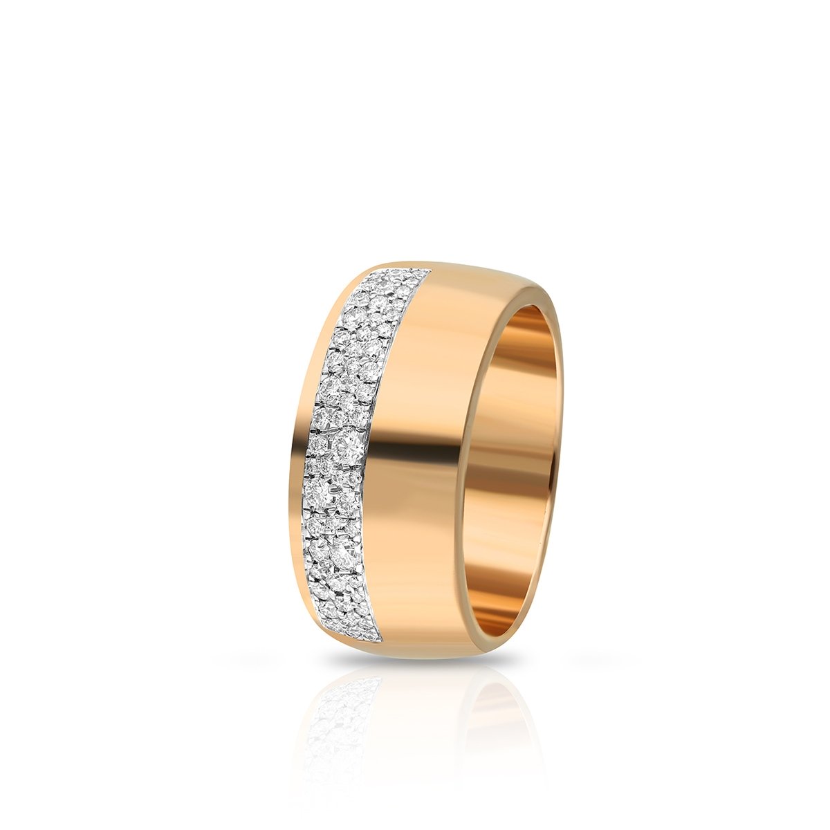 W.KRUK Pierścionek złoty z brylantami