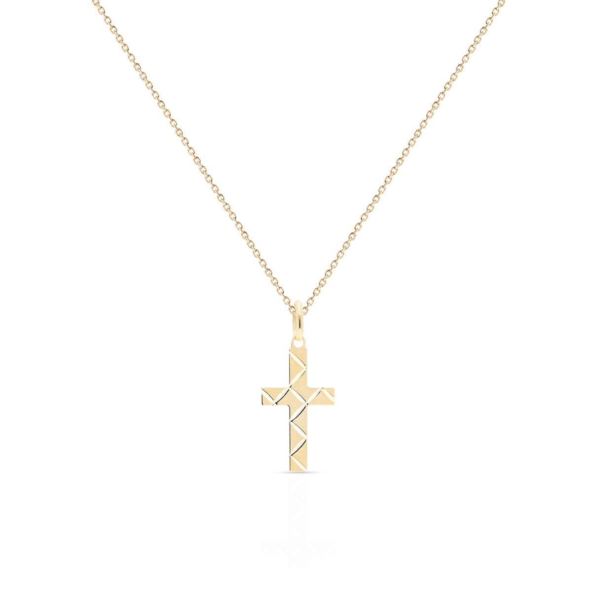 W.KRUK Wisiorek złoty krzyżyk