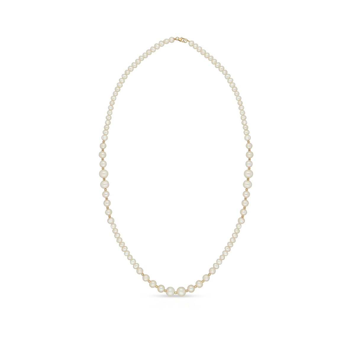 W.KRUK Naszyjnik złoty z pereł