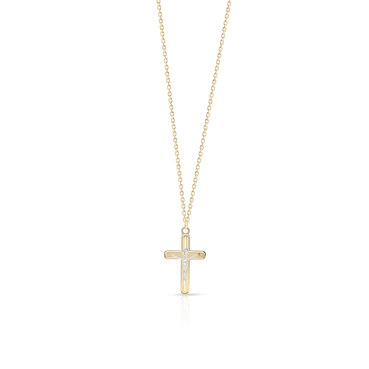 W.KRUK Wisiorek złoty krzyżyk