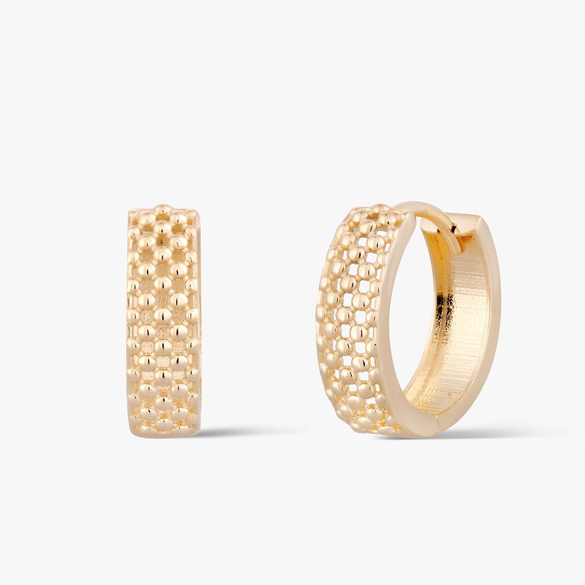 W.KRUK Kolczyki złote ażurowe