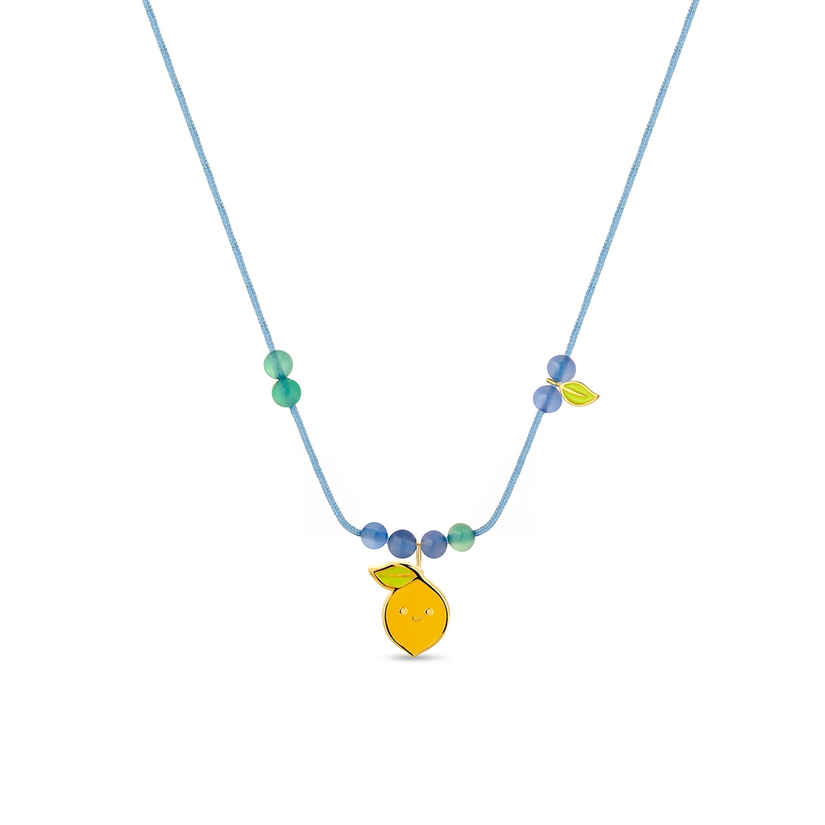 W.KRUK Naszyjnik sznurkowy z motywem cytrynki