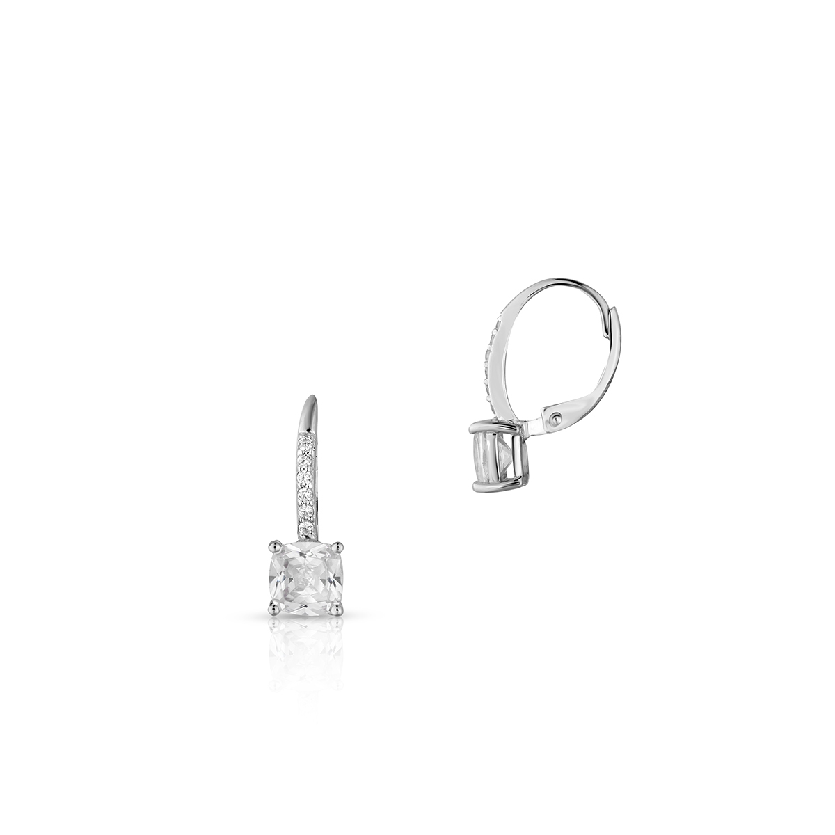 W.KRUK Kolczyki srebrne pełne blasku