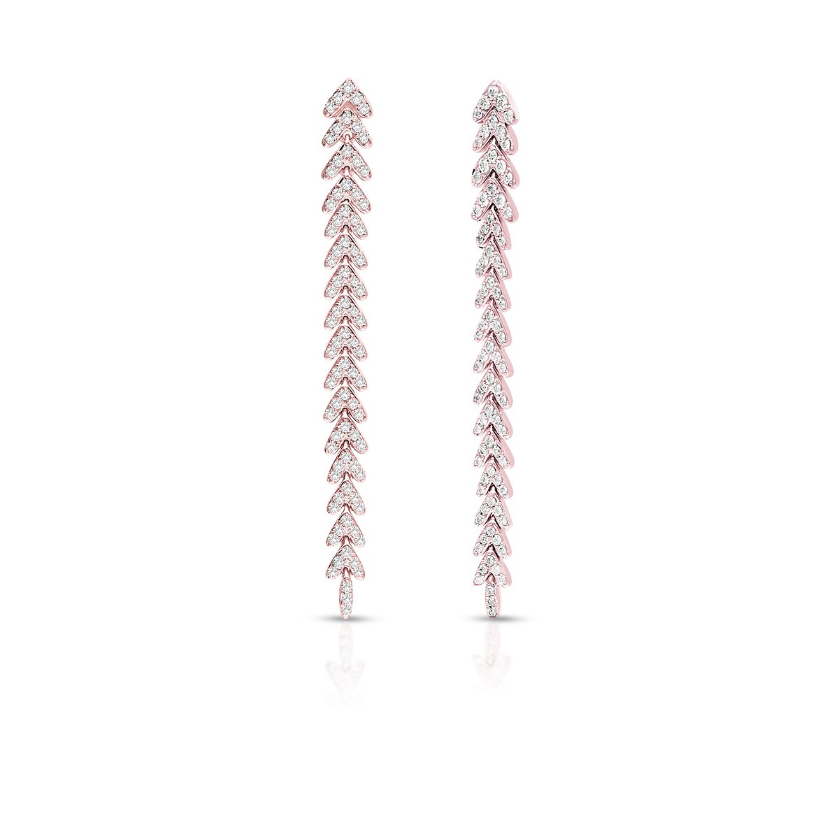 W.KRUK - Kolczyki różowe złoto