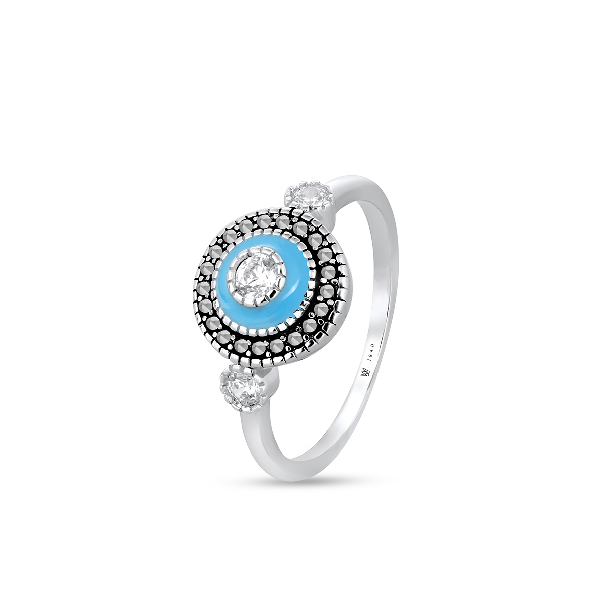 W.KRUK Pierścionek srebrny Retro