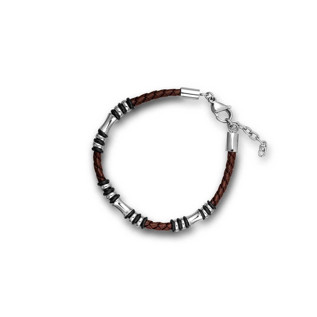W.KRUK Bransoleta ze skóry i stali