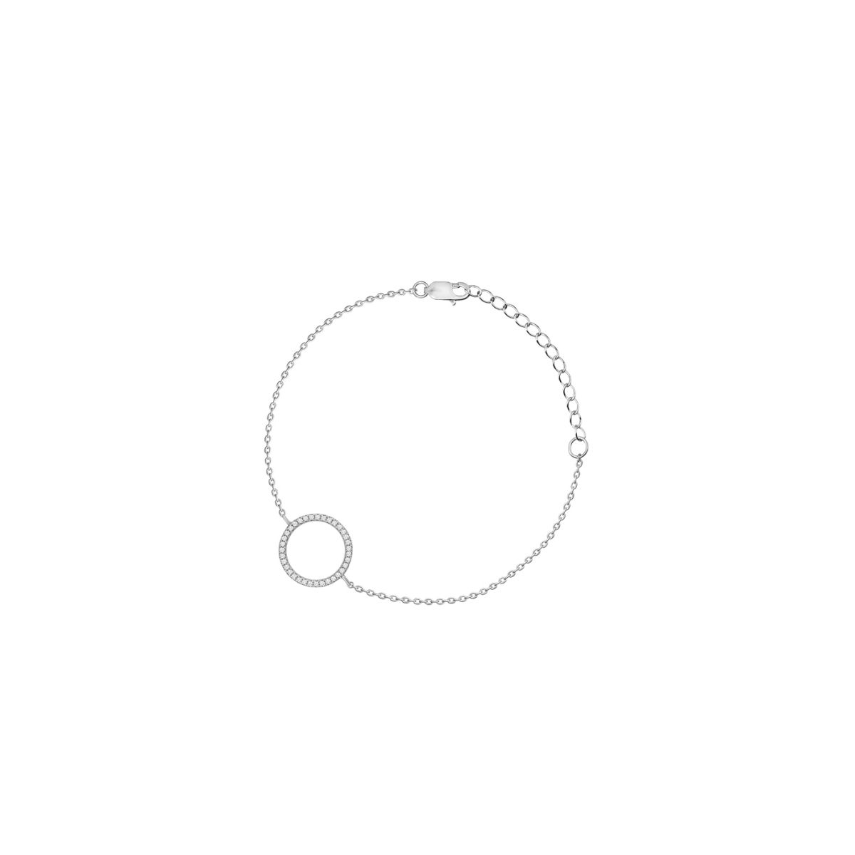 W.KRUK Bransoleta srebrna z cyrkoniami