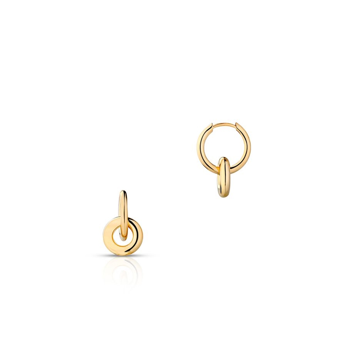 W.KRUK Kolczyki srebrne pozłacane