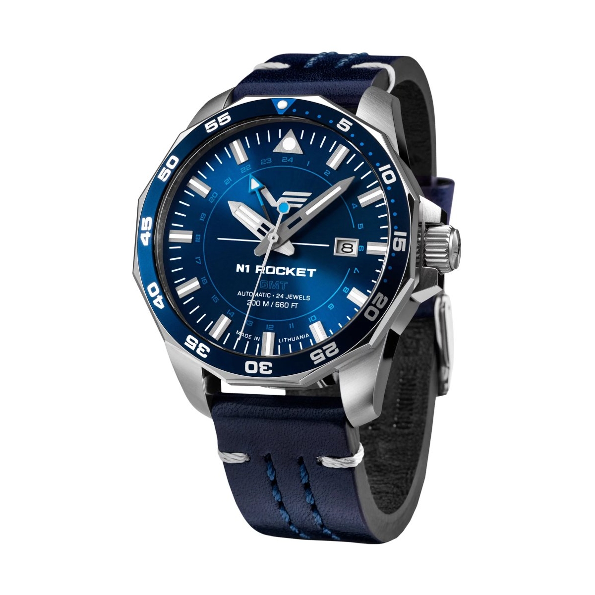 W.KRUK ZEGAREK VOSTOK EUROPE ROCKET N-1 AUTOMATIC GMT