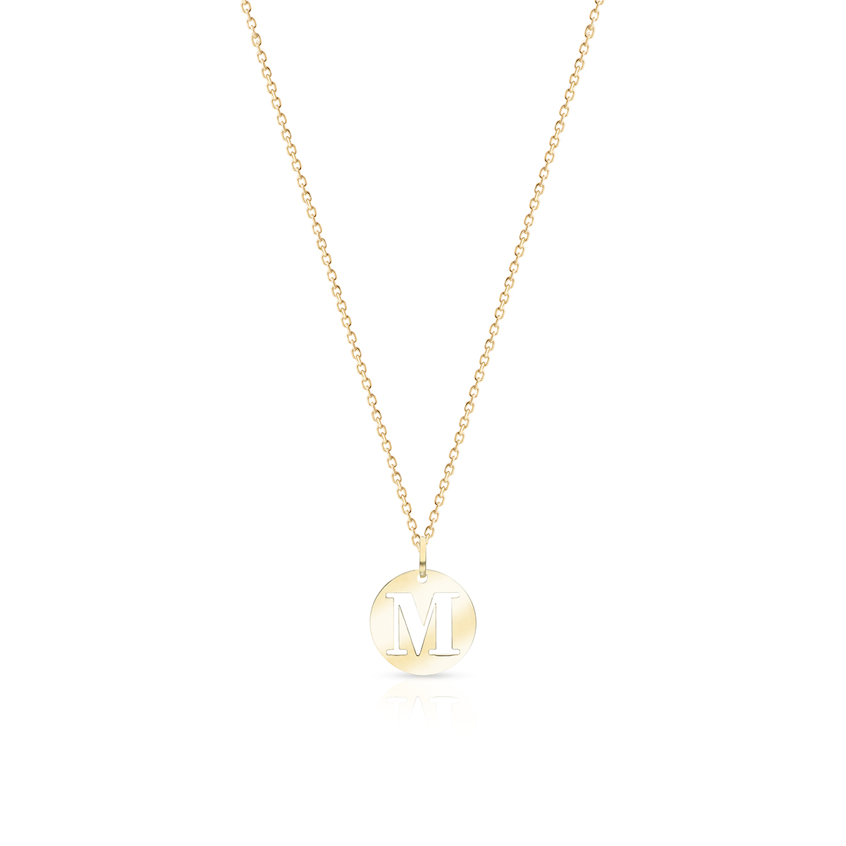 W.KRUK - Wisiorek złoty literka M