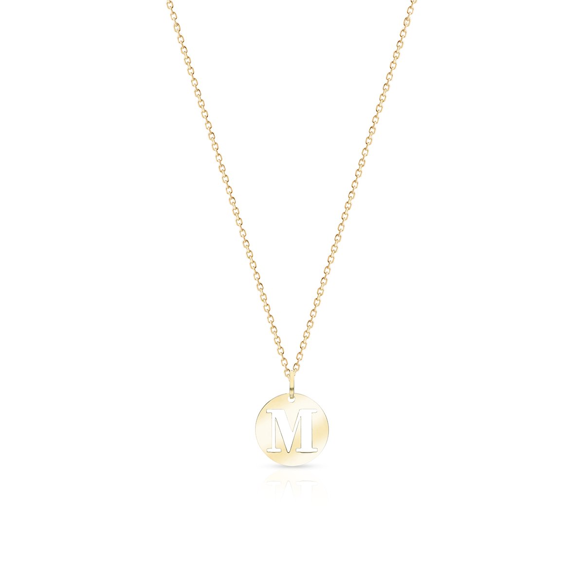 W.KRUK - Wisiorek złoty literka M