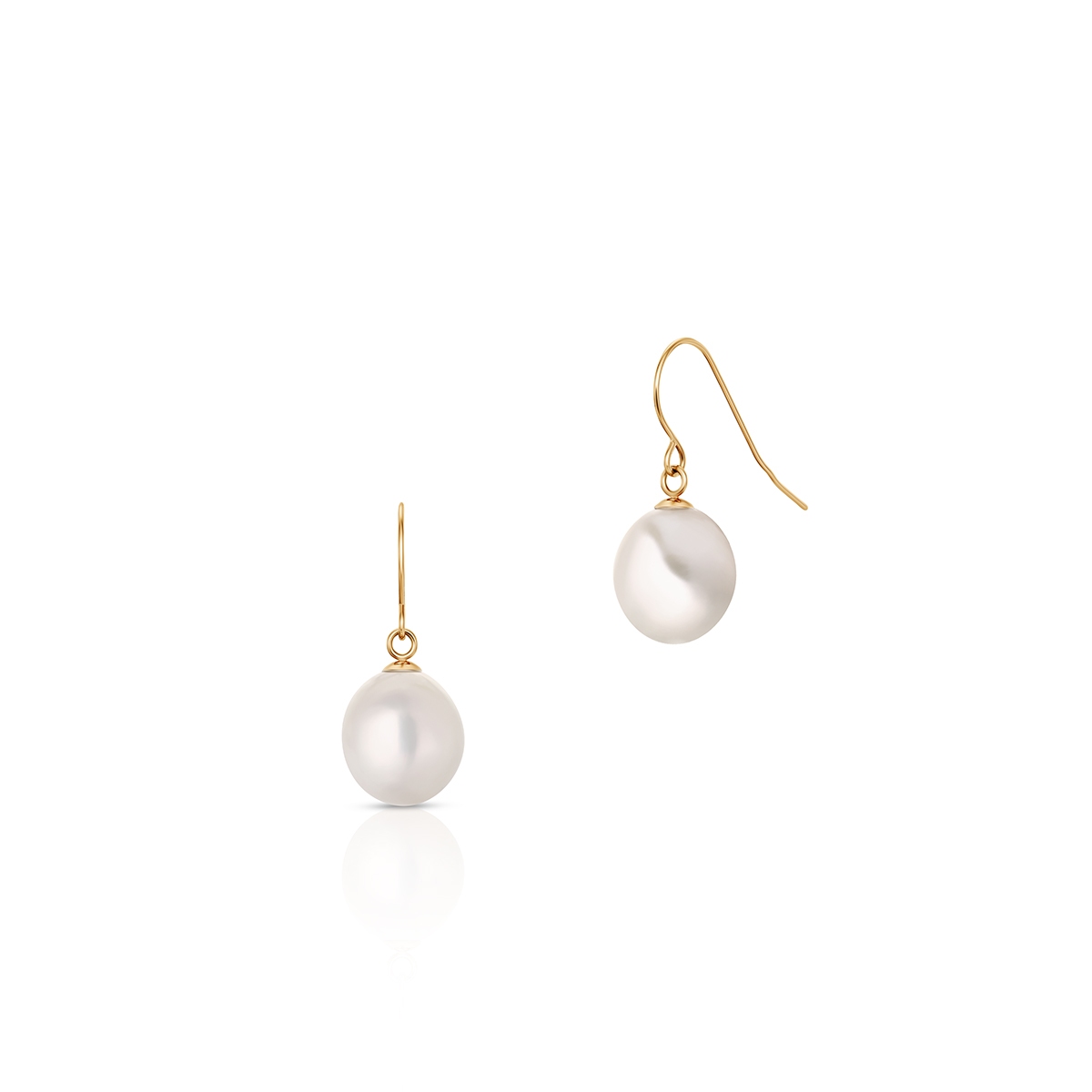 W.KRUK Kolczyki złote z perłą