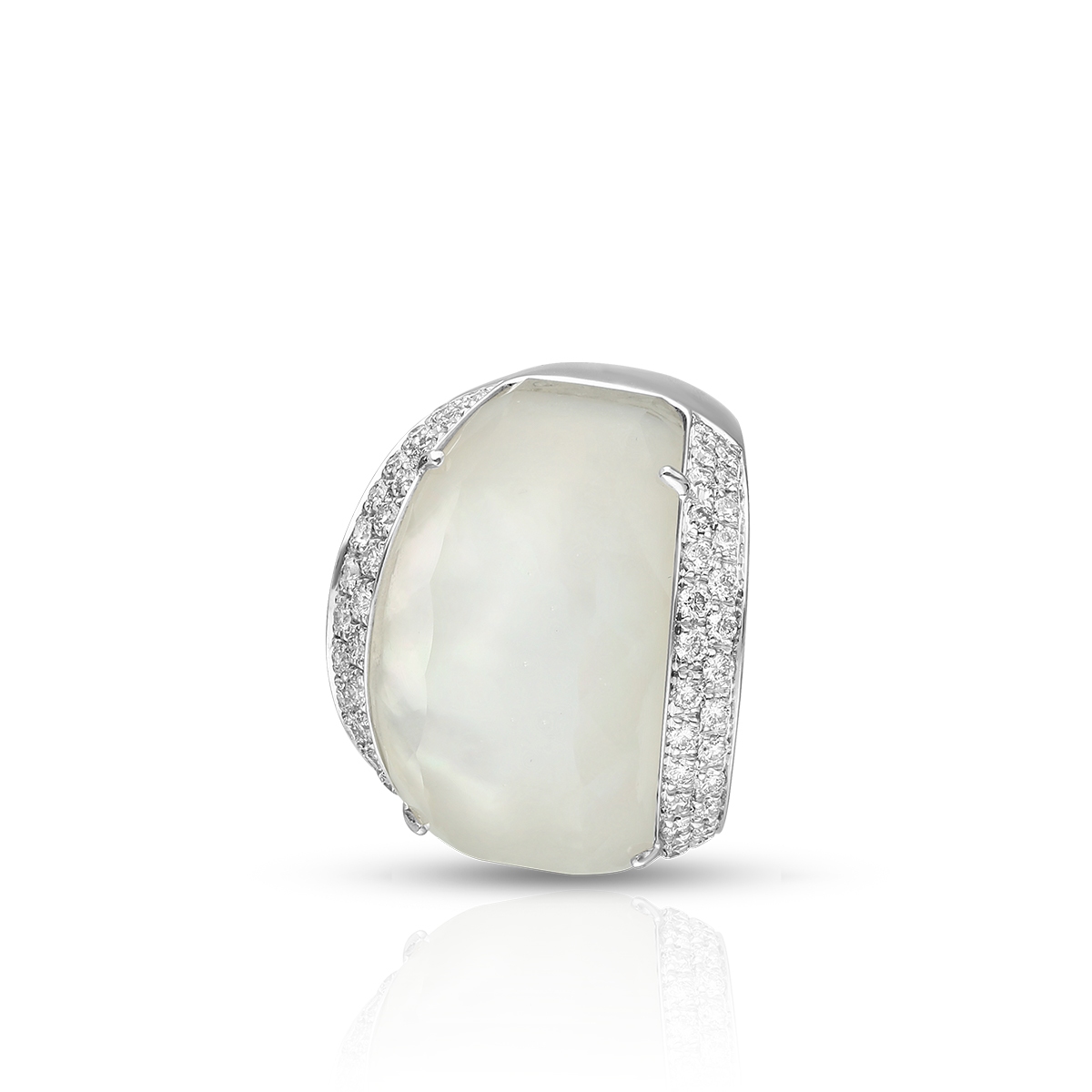 W.KRUK Pierścionek białe złoto ENRICO CAPRA