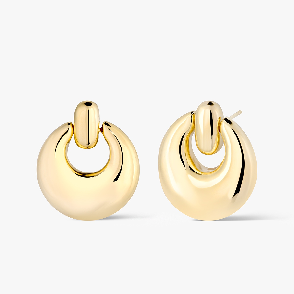 W.KRUK Kolczyki srebrne pozłacane