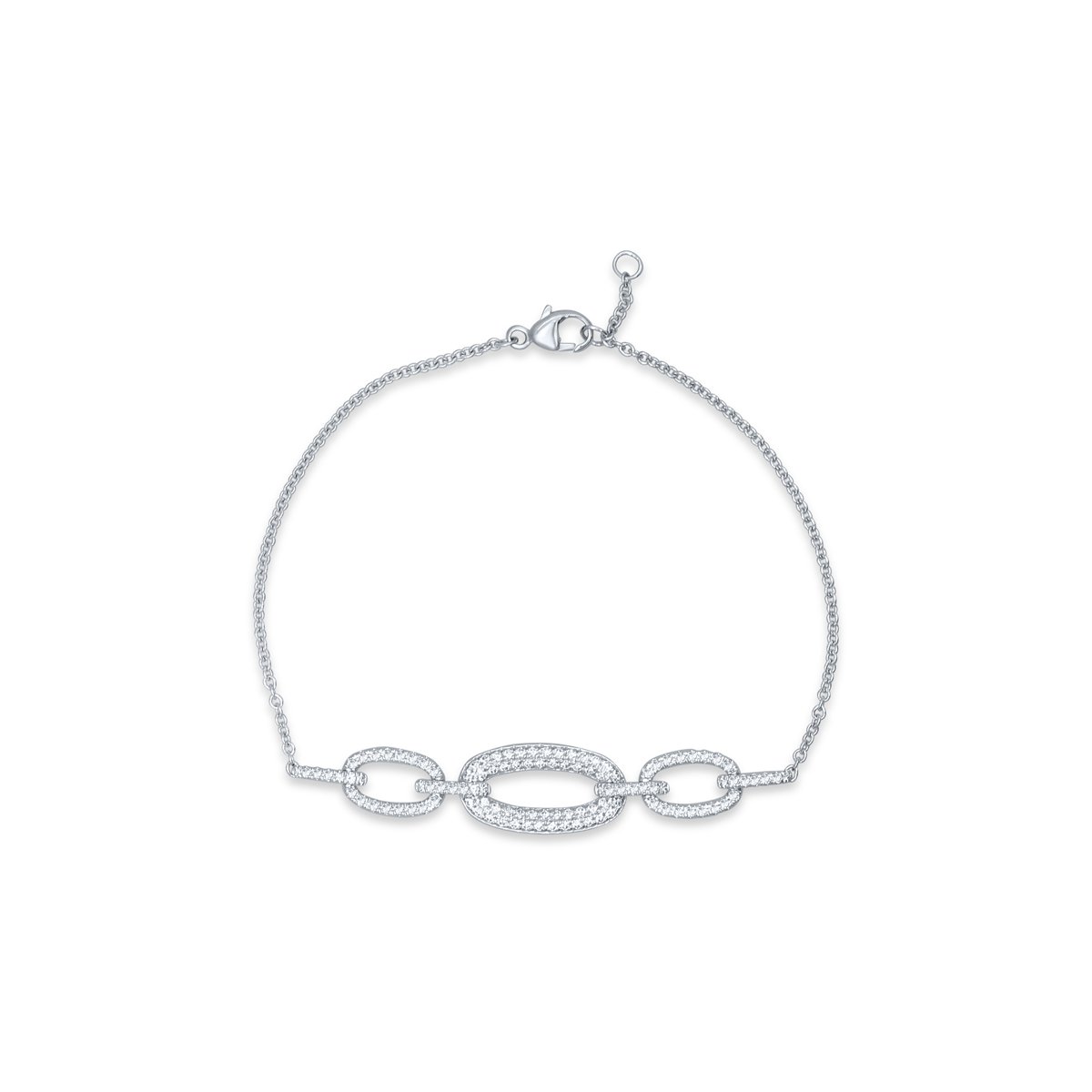 W.KRUK - Bransoletka białe złoto z brylantami