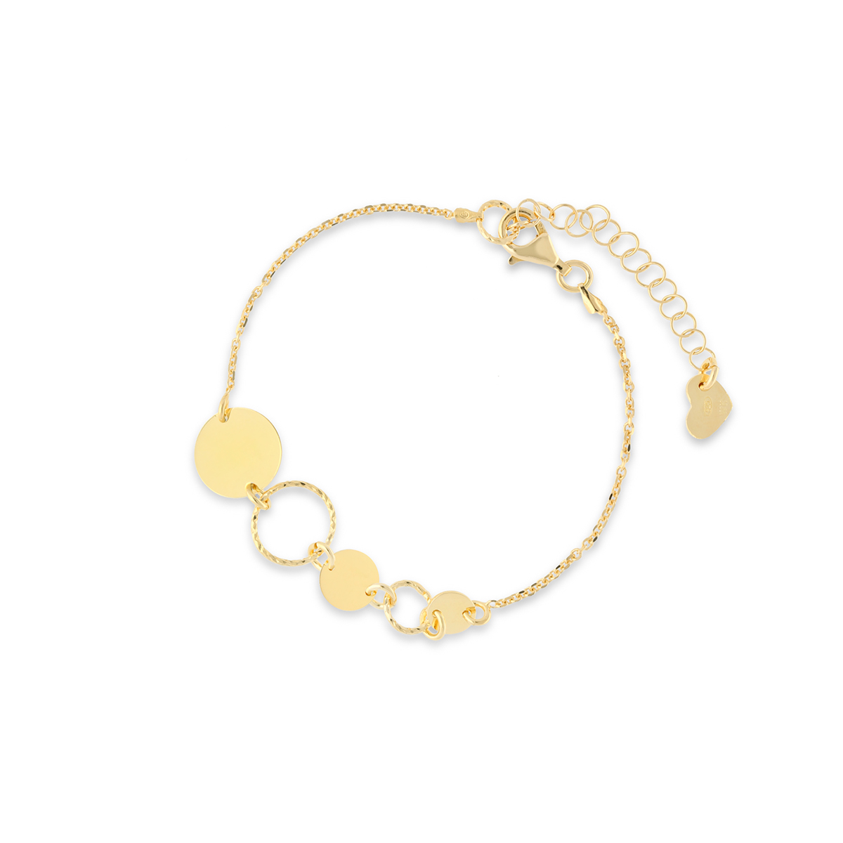 W.KRUK - Bransoletka srebrna koła