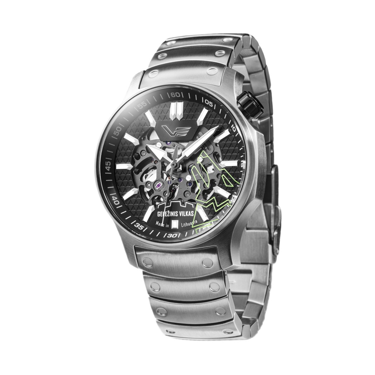 W.KRUK ZEGAREK VOSTOK EUROPE GELEŽINIS VILKAS "IRON WOLF" LIMITED EDITION