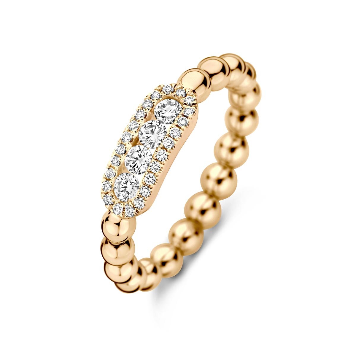 W.KRUK Pierścionek złoty Hulchi Belluni